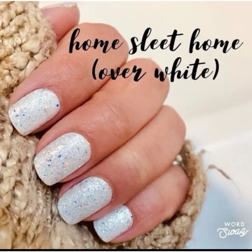 Home Sleet Home   Color Street Pink Glitter Press-On Nails/Home Sleet Home